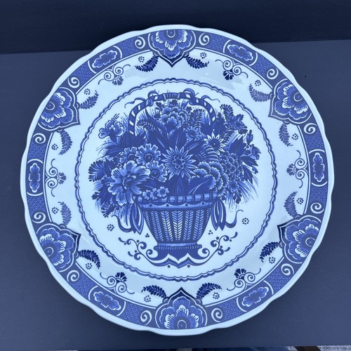Boch delfts blue floral plate - delfts,