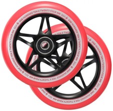 Blunt 110mm paire de roues trottinette freestyle S3 rouge/noir scooter wheels