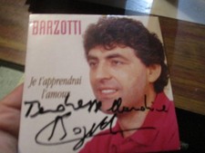 claude barzotti cd single je t apprendrai l amour dedicacé