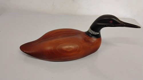 Canard bois signé ron - en,