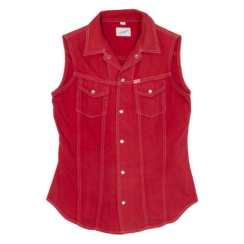 Chemise jean rouge sans - jean,