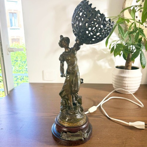 Lampe art nouveau régule - nouveau, en