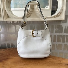 Delvaux Pebbled White Leather