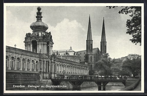 Dresde chenil avec église - avec,
