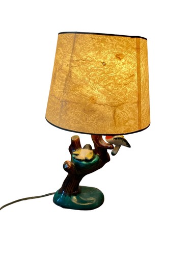 Ancienne lampe céramique nid - ancienne,