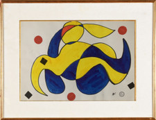 ANDRE FRANCIS (1925-2019) ORIGINAL PAINTING ABSTRACT COMPOSITION 1970 (69)