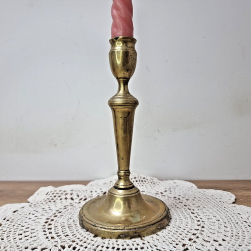 Bougeoir vintage laiton - bougeoir,