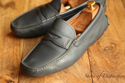 Chaussures prada cuir bleu - prada, en
