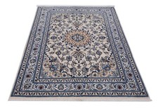 Nain 240 X 170 CM Tapis Oriental Tissé À La Main En Laine Vierge Beige Neuf