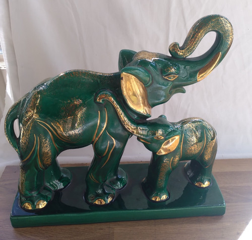 Sculpture elephant son - ,