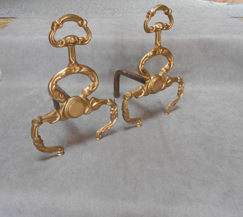 Ancienne paire chenets - de,