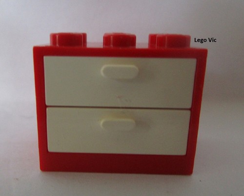 Lego 4532a 4536 - cupboard, red