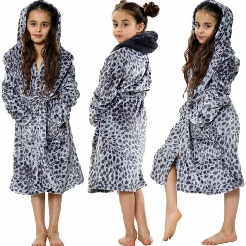 Enfants gris imprimé léopard - gris,