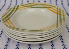 6 assiettes creuses « Moulin