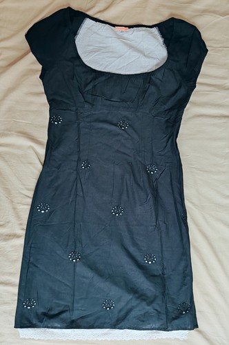 Etam robe décolleté noire - robe,