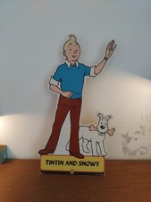 VINTAGE TINTIN ADVERTISING CARDBOARD, CASTERMAN, 85CMS TALL