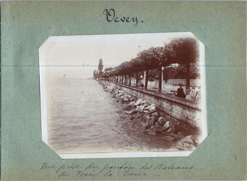 Suisse vevey vue du ponton - vevey,,