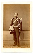 CDV Colonel Josse 1st Belgian Lancier Second Empire Uniform Photography Workshop