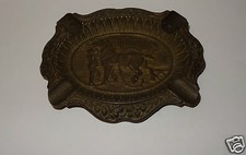 ANCIEN CENDRIER BRONZE. CHEVAL