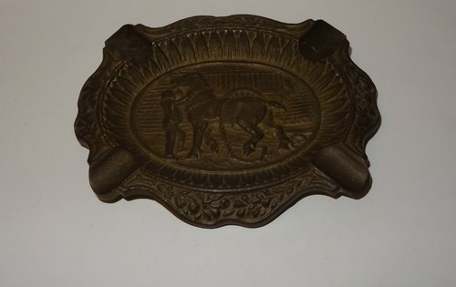 Ancien cendrier bronze - ancien,