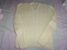 Pull torsades tricoté main - torsades,