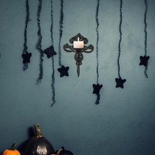 Ancien bougeoir mural en fer art décoratif pour salle à manger et salon