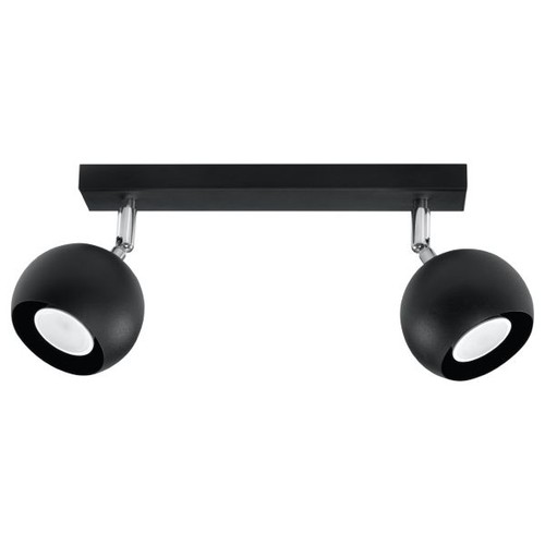 Plafonnier acier noir gu10 - plafonnier,