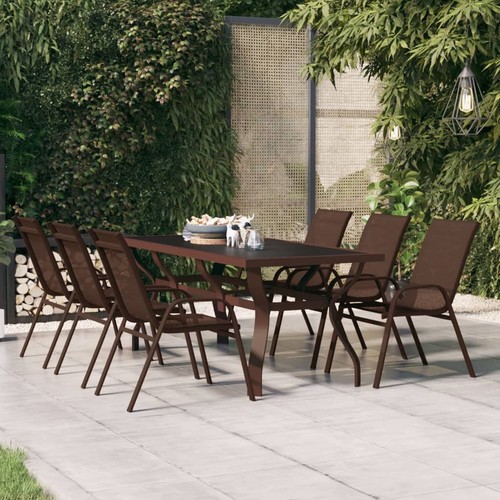 Table jardin noir 180x80x70 - de,