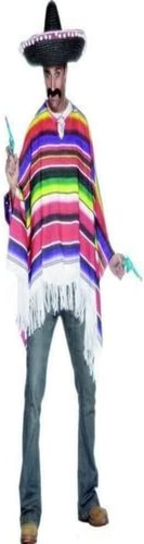 Smiffys poncho multicolore - multicolore, 1