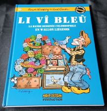 Walthery  -  Le vieux Bleu, numéro 1 - Dessin de Natacha pleine page + dédicace