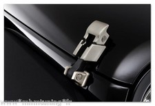 2 ATTACHES CAPOT METAL POLI