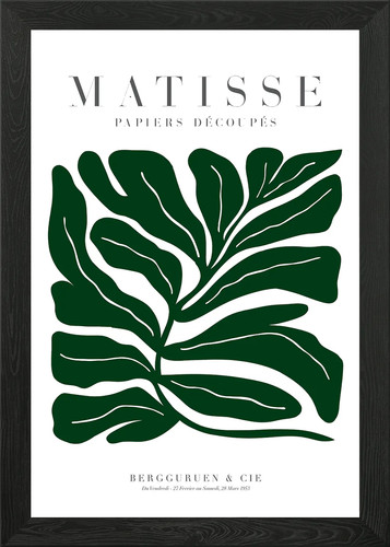 Matisse plante verte - verte, framed