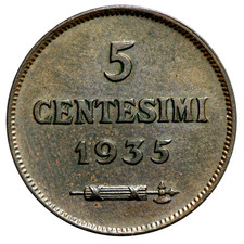 Saint-Marin 5 cents 1935 R