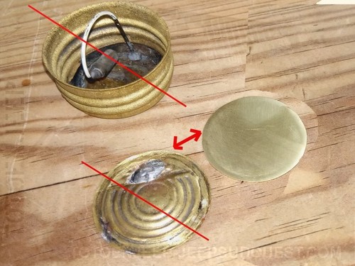 Replacement brass disc for - disc,