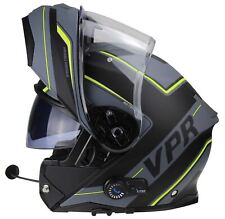VIPER RS-V191 BLINC BLUETOOTH FLIP FRONT MODULAR MOTORCYCLE HELMET RAZE YELLOW