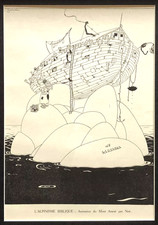 Illustration en noir de SAMIVEL. ALPINISME, MONTAGNES, HUMOUR