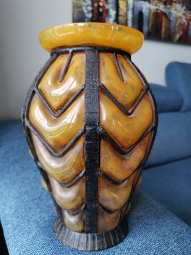 Vase art déco verre - verre, verrerie