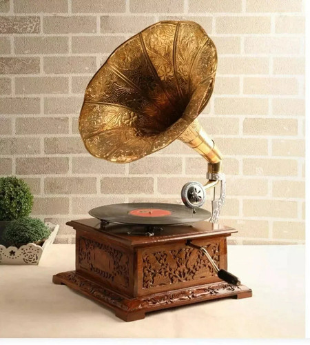 Gramophone hmv style ancien - gramophone, de