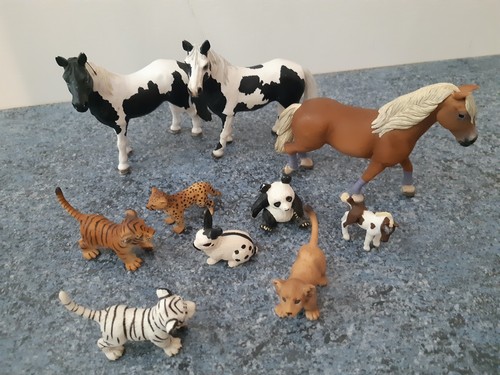 Lot animaux chevaux poulain - animaux,