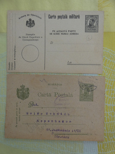 Philatelie lot de 2entiers - ,