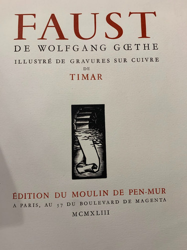 Goethe faust illustré par - faust,