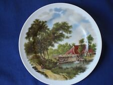 PLAT ASSIETTE PORCELAINE  LAZEYRAS LIMOGES .SIGNE JC VAN HUNNIK . MOULIN? ANCIEN