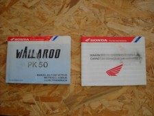 MANUEL DU CONDUCTEUR ET CARNET DE SERVICE ET GARANTIE HONDA WALLAROO PK 50