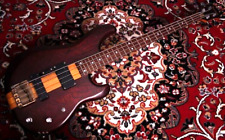 Ibanez Musician MC824 Vintage Bass Guitar Dark Stain Finish Used
