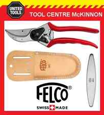 FELCO 2 CLASSIC SWISS MADE PRUNING SHEAR / SECATEURS + HOLSTER + SHARPENER