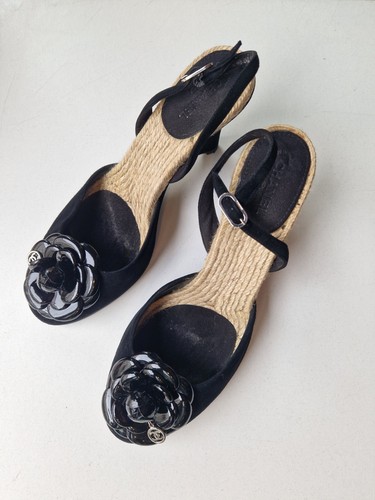 Chanel sandales compensées - chanel,