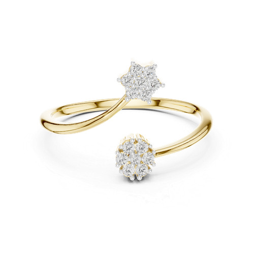 Bague fiançailles ronde - de,