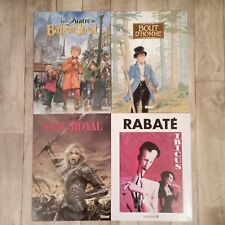 Lot 4 Plaque émaillée 30X40