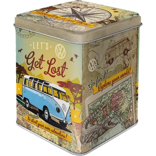Boîte vintage métal - -,