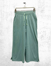 Women’s HUSH Pyjama Bottom  Pockets Jersey Organic Cotton Lounge Teal Green